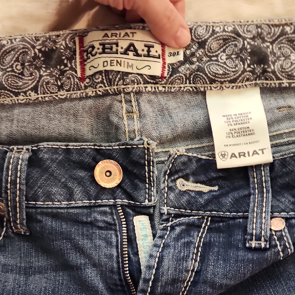Ariat Women's Dark Blue Boot Cut Jeans - Picture 6 of 9